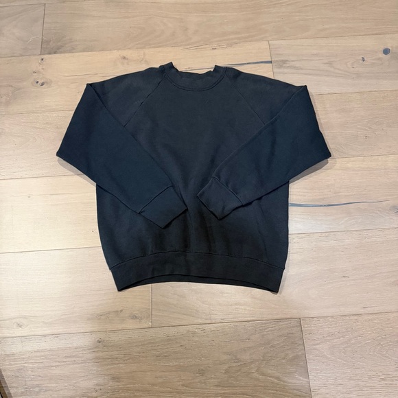 Fruit of the Loom Other - Fruit of the Loom Men's Black Crewneck Blank Vintage Size M